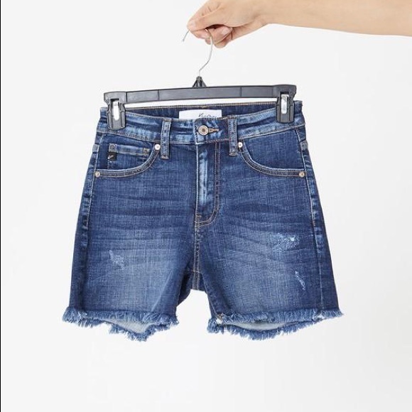 KanCan Denim Frayed Shorts - Picture 9 of 9